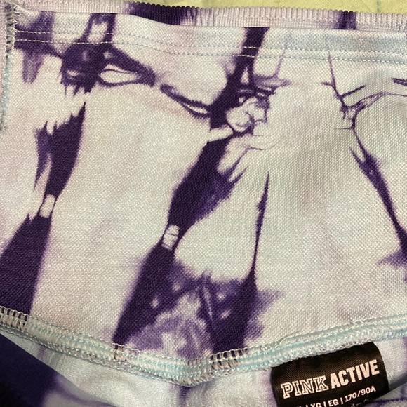 NWT Pink Seamless High Waist 7/8 Workout Tight - Blue Breeze Spiral Tie Dye - Picture 9 of 13